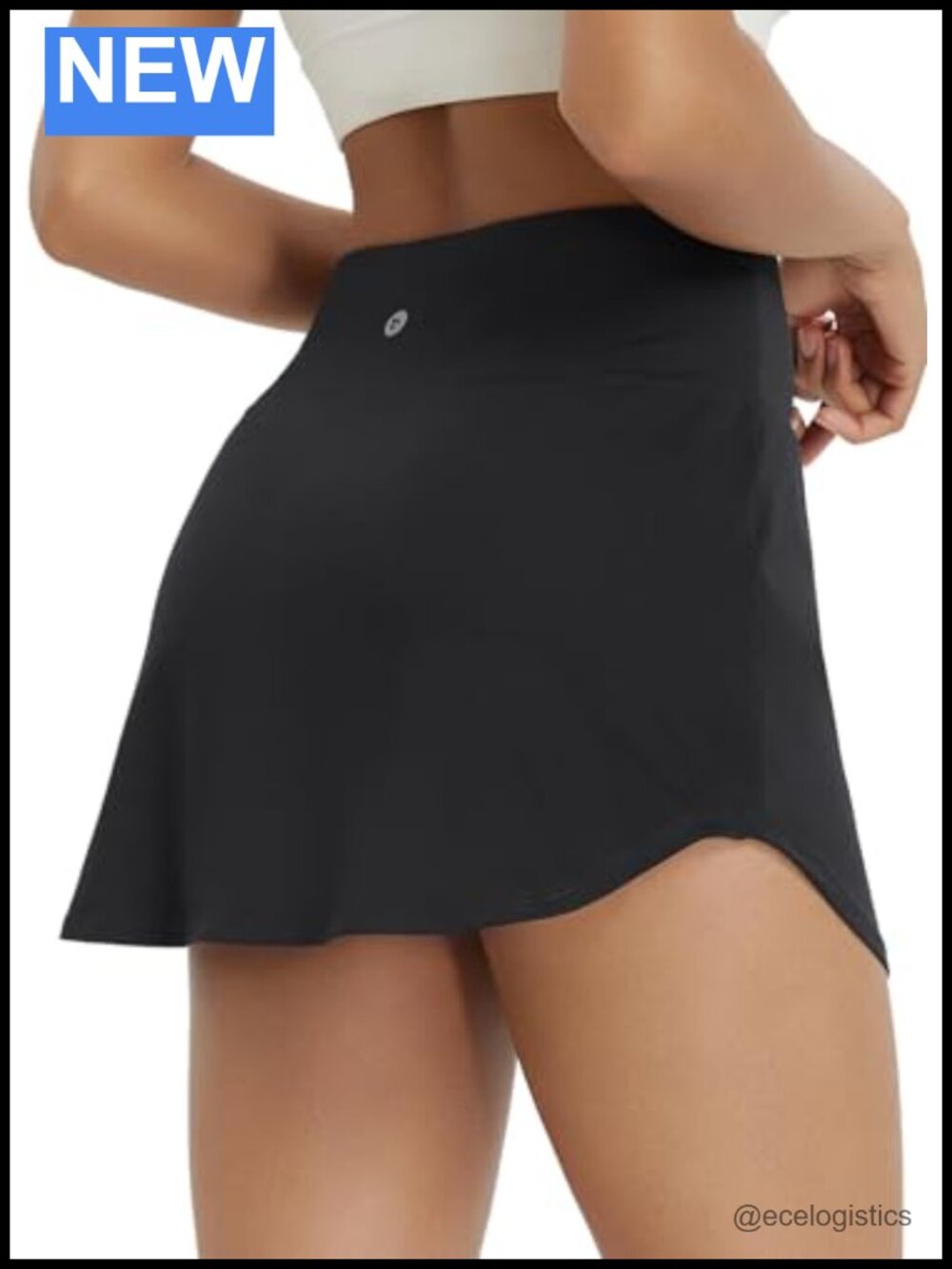 High Waisted Tennis Skort with Shorts and Pockets for Athletic